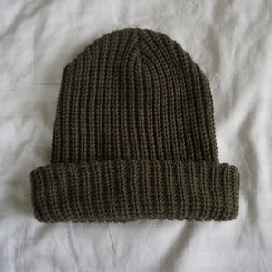 Green beanie